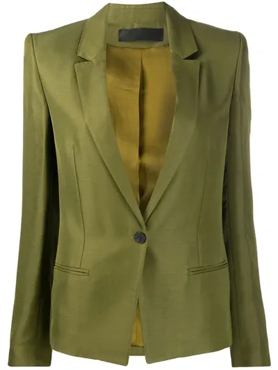 Haider Ackermann Single-breasted Blazer In Green