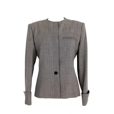 Pre-owned Genny Wool Blazer In Black