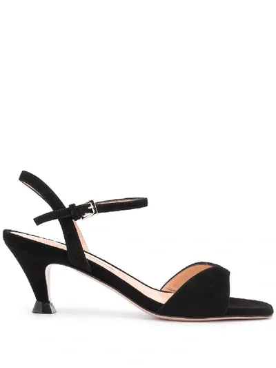 Roberto Festa Black Suede Ariete Sandals In Nero