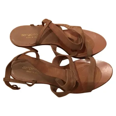 Pre-owned Sergio Rossi Sandals In Brown