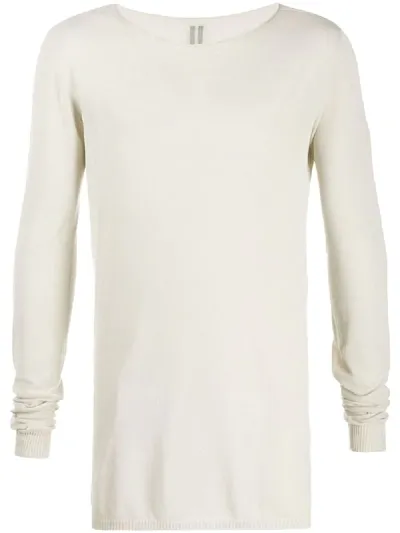 Rick Owens Round Neck Jumper In Neutrals