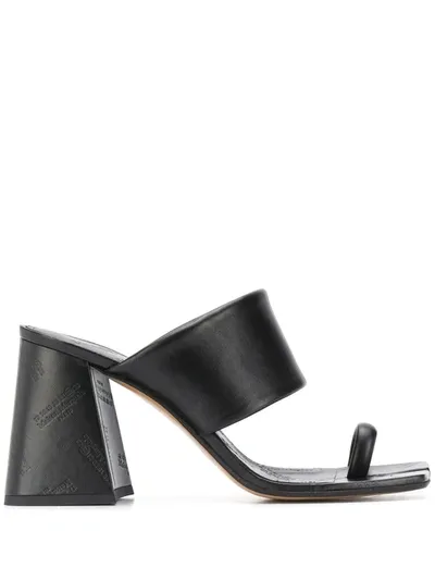 Maison Margiela Cleft Open Toe Sandals In Black