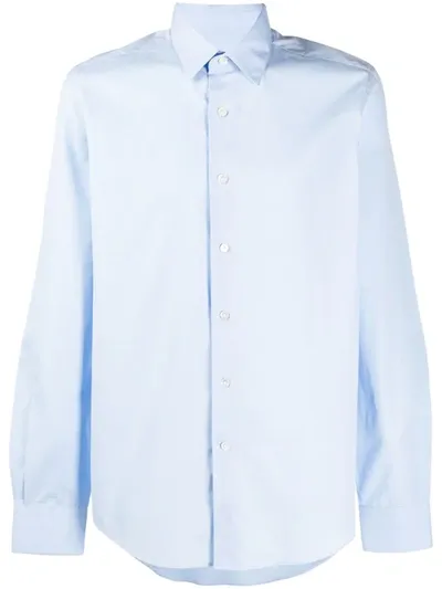 Lanvin Relaxed-fit Cotton Shirt In Blue