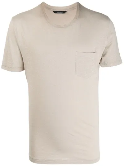 Zadig & Voltaire Skull Print T-shirt In Neutrals