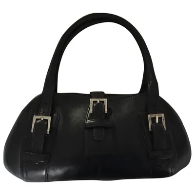 Pre-owned Loewe Leather Handbag In Black