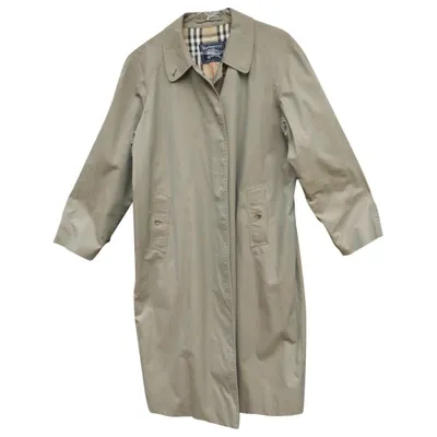 Pre-owned Burberry Trench Coat In Khaki