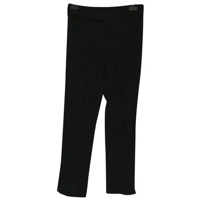 Pre-owned Balenciaga Straight Pants In Black