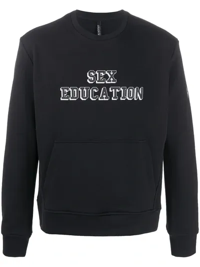 Neil Barrett Sex Education Print Sweatshirt In Black