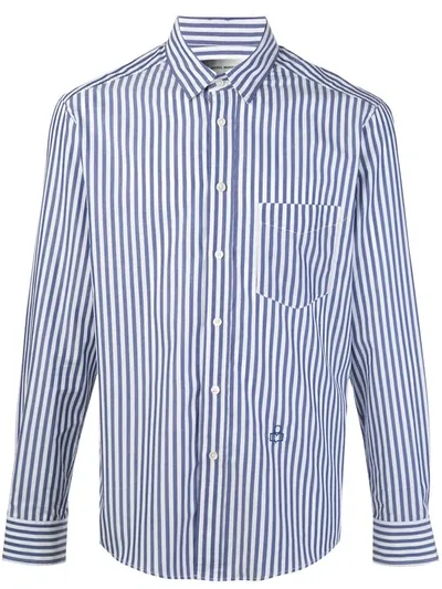 Isabel Marant Jason Striped Cotton Shirt In Blue