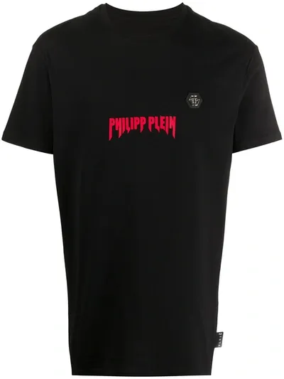 Philipp Plein Logo Print T-shirt In Black