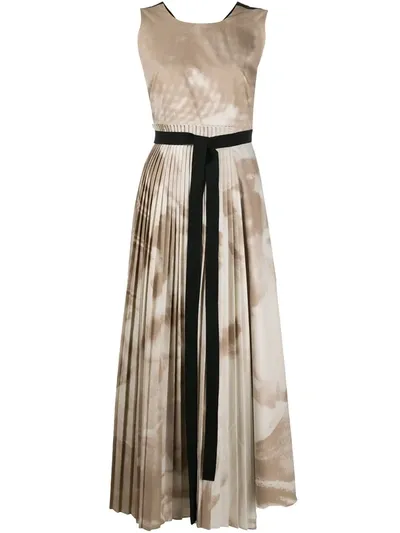 Roksanda Calixa Tie-dye Multi-panel Dress In Neutrals