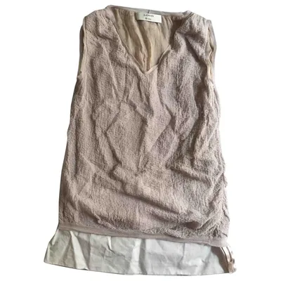 Pre-owned Lanvin Beige Cotton Top