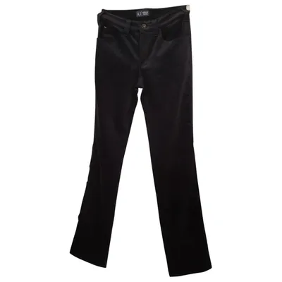 Pre-owned Armani Jeans Straight Pants In Blue