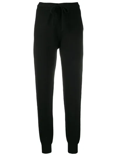 Pringle Of Scotland Drawstring Track Trousers In Black