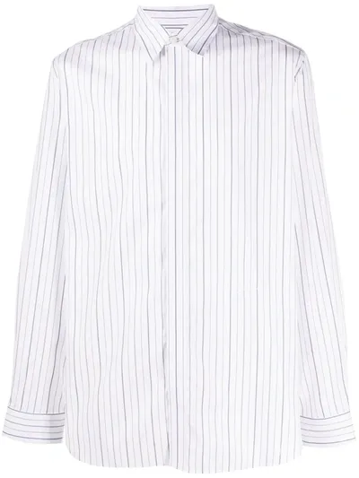 Givenchy Striped Button-up Shirt In White