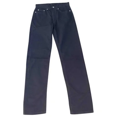 Pre-owned Valentino Trousers In Navy