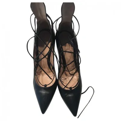 Pre-owned Gianvito Rossi Leather Heels In Black