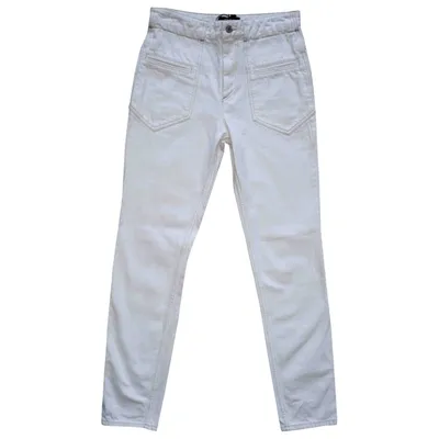 Pre-owned Isabel Marant White Cotton Jeans