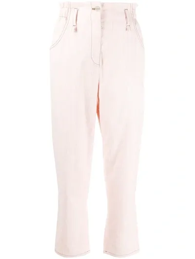 Emilio Pucci Paperbag Waist Trousers In Pink