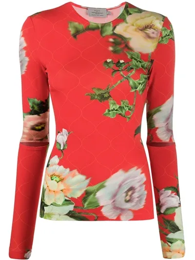 Preen By Thornton Bregazzi 'xandria' Oberteil Mit Print In Red