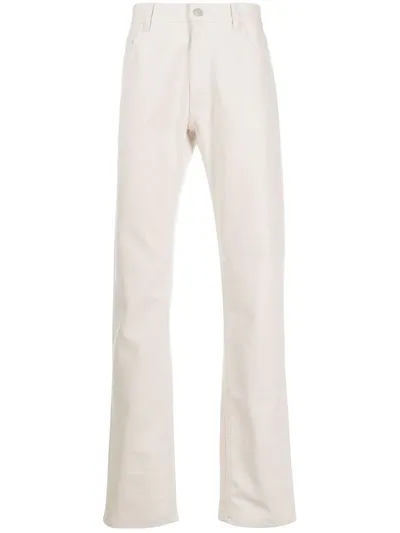 Raf Simons Straight-leg Trousers In Neutrals