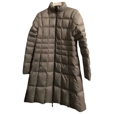 Pre-owned Moncler Peacoat In Grey