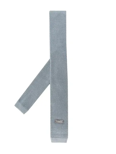 Emporio Armani Kids' Knitted Neck Tie In Blue