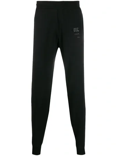 Moschino Slim-fit Track Pants In Black