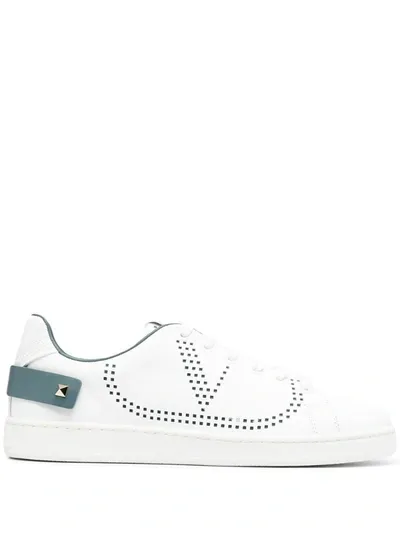 Valentino Garavani Backnet Low-top Sneakers In White