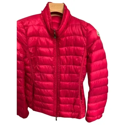 Pre-owned Moncler Pink Synthetic Jacket