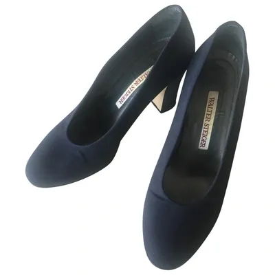 Pre-owned Walter Steiger Cloth Heels In Blue