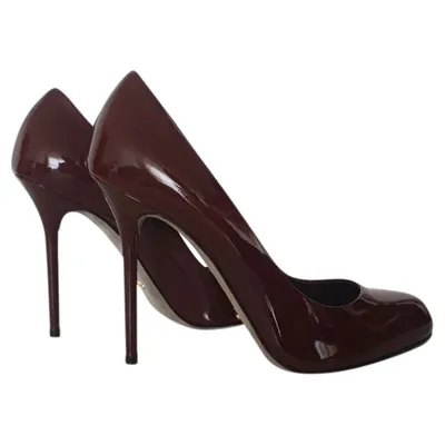 Pre-owned Sergio Rossi Patent Leather Heels In Brown