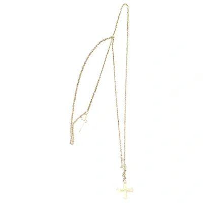 Pre-owned Cesare Paciotti Necklace In Silver