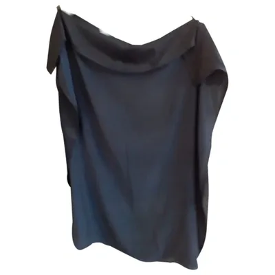 Pre-owned Lanvin Silk Blouse In Black