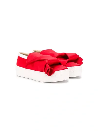 N°21 Teen Knotted Slip-on Sneakers In Red