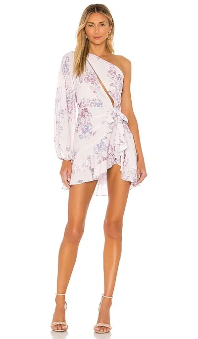 Michael Costello X Revolve Sunny Mini Dress In Lilac Floral