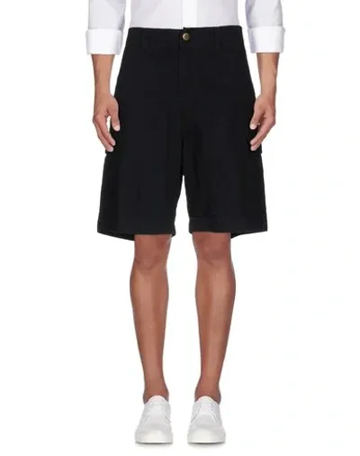 Dickies Black Cotton Bermuda Shorts