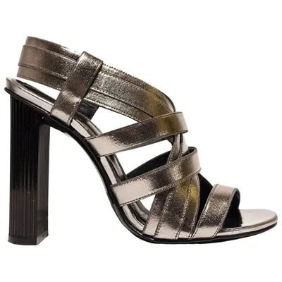 Pre-owned Robert Clergerie Cloth Sandals In Metallic