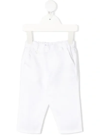 Tartine Et Chocolat Babies' Straight-leg Chino Trousers In White