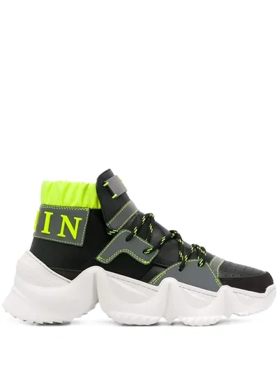 Philipp Plein Runner Monster Sneakers In Black