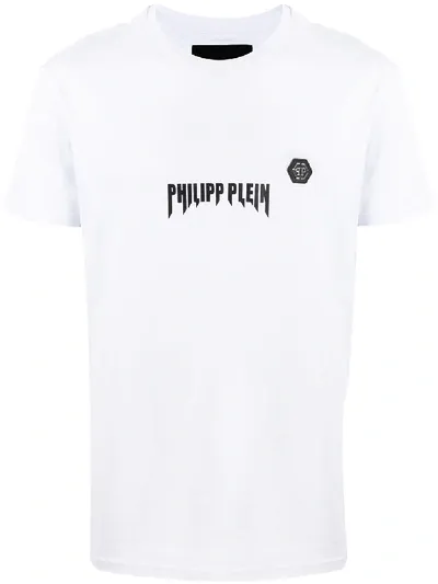 Philipp Plein Logo Print T-shirt In White