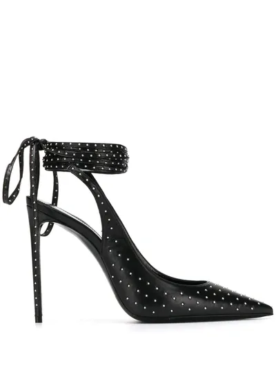 Saint Laurent 110mm Stud-embellished Pumps In Black