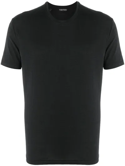 Tom Ford T-shirt Mit Rundhalsausschnitt In Black