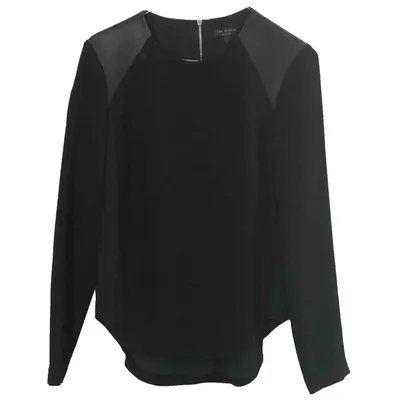 Pre-owned Rag & Bone Silk Blouse In Black