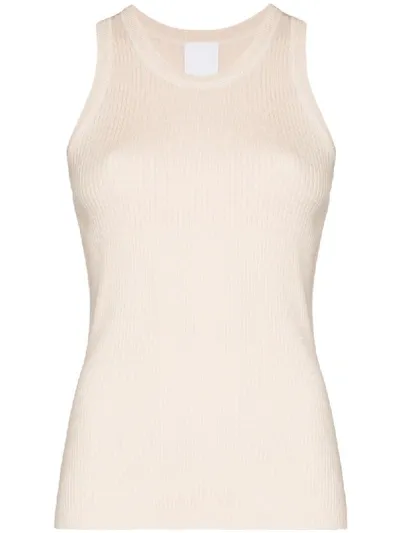 Reebok Ribbed Knit Tank Top In Neutrals