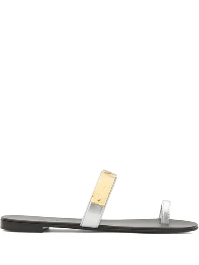 Giuseppe Zanotti Thalie Embellished Sandals In Silver