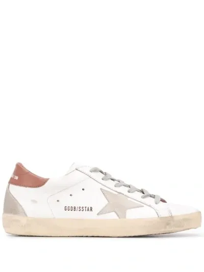 Golden Goose Superstar Leather Sneakers In White