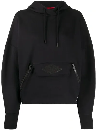 Nike Jordan Cotton-blend Hoodie In Black