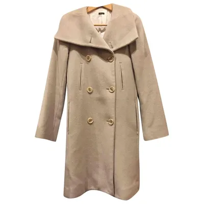 Pre-owned Joseph Wool Coat In Grey