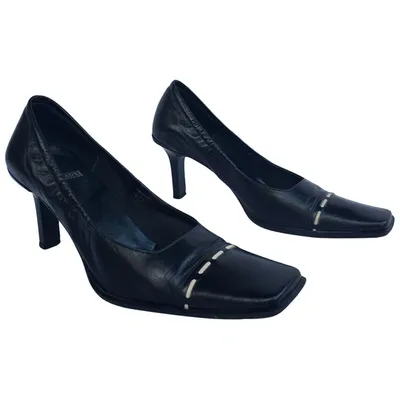 Pre-owned Casadei Leather Heels In Black